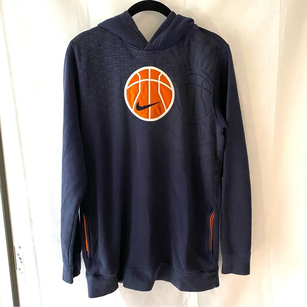 NWOT Nike Hoops hoodie basketball Navy blue SZ XL (18-20) Youth - Picture 10 of 12